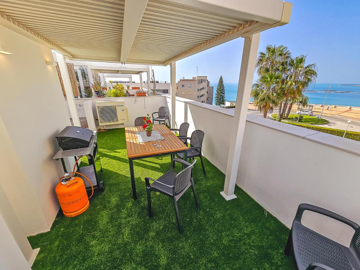 Oceanfront Duplex With A Rooftop Pool And Terrace El Puerto de Santa Maria Ngoại thất bức ảnh